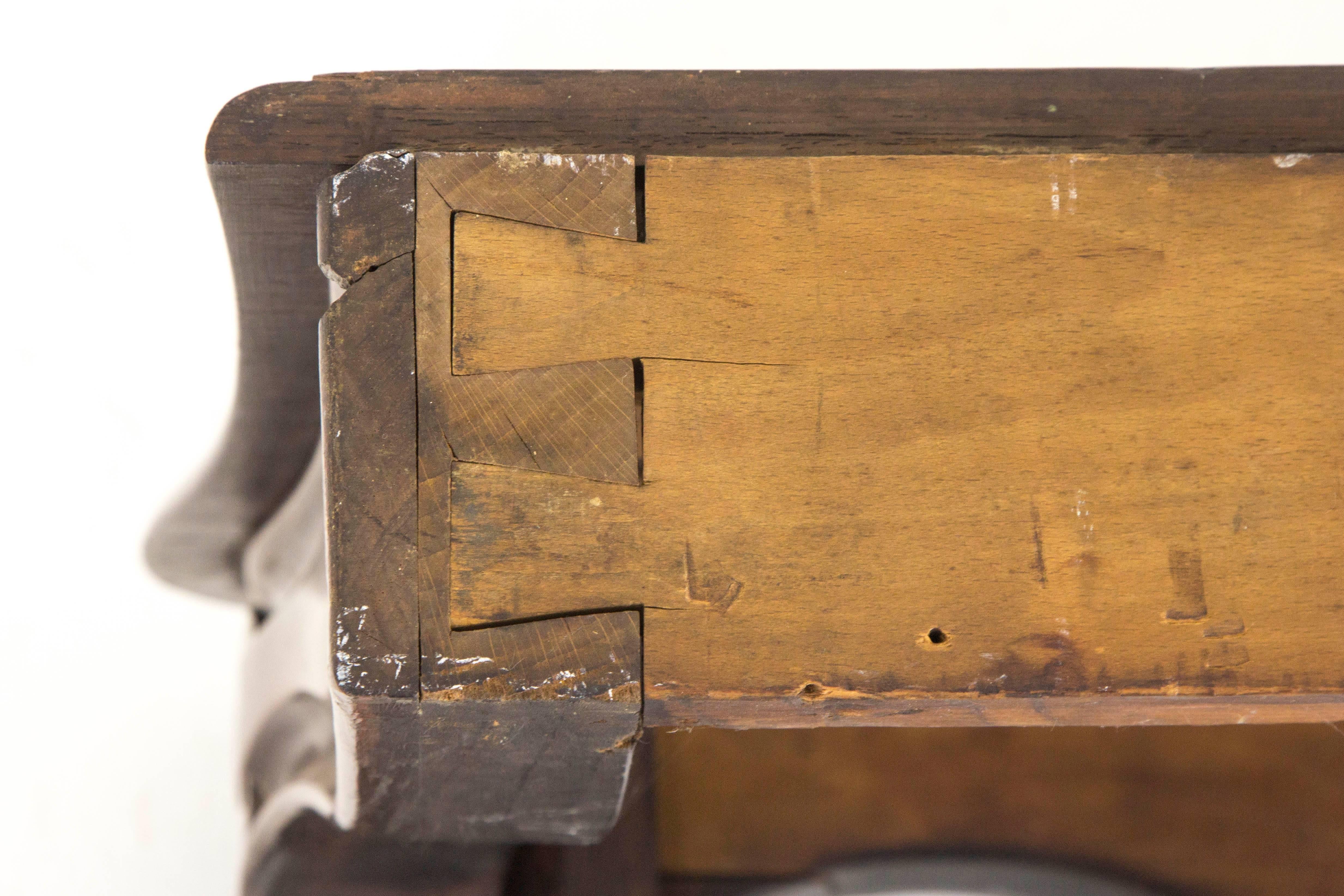 Antique Console Table, Carved Walnut Table, France 1880, B777 2