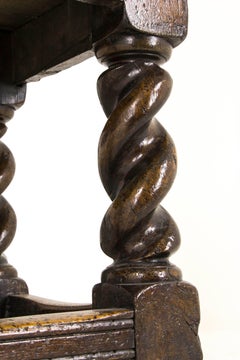 Antique Oak Table Refectory Table, England, 1700s