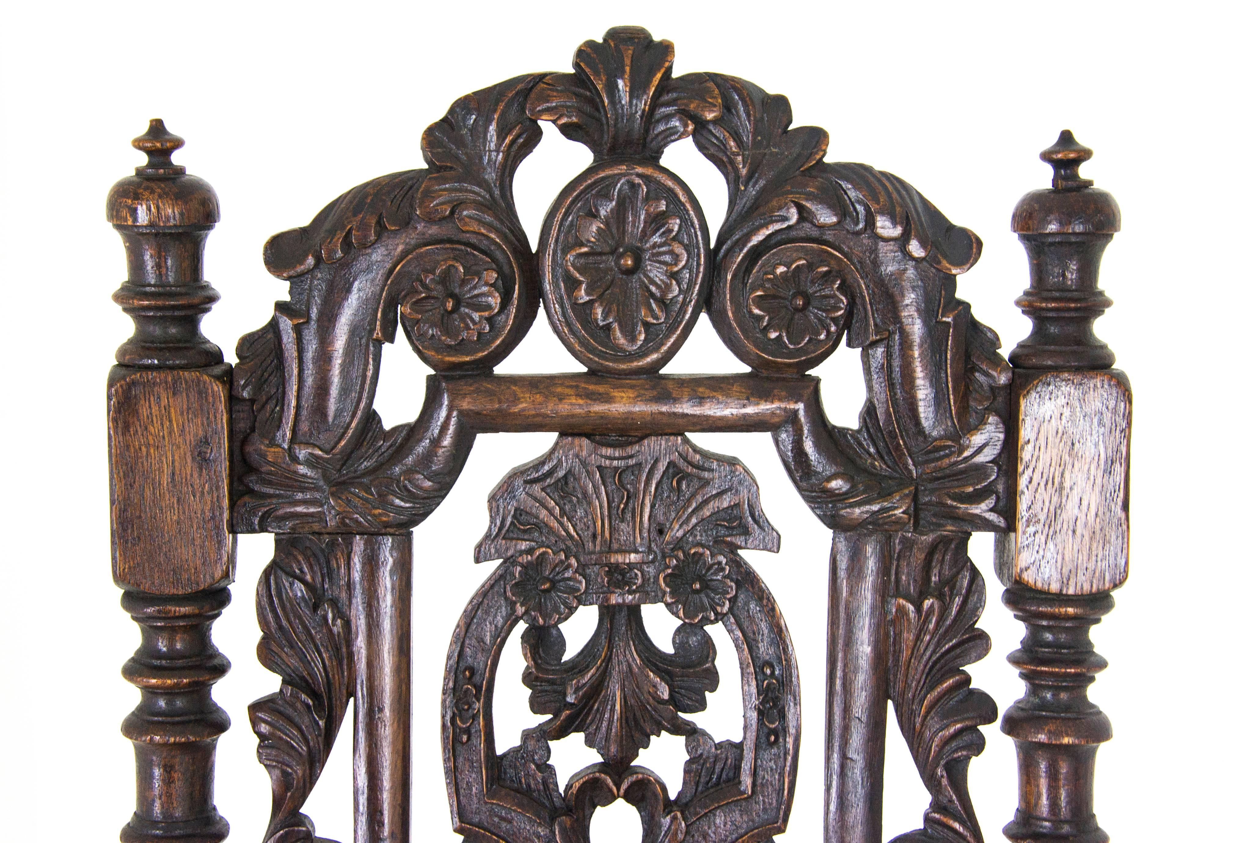 antique barley twist chair