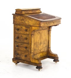 Antique Walnut Desk Davenport Desk  Scotland, 1860