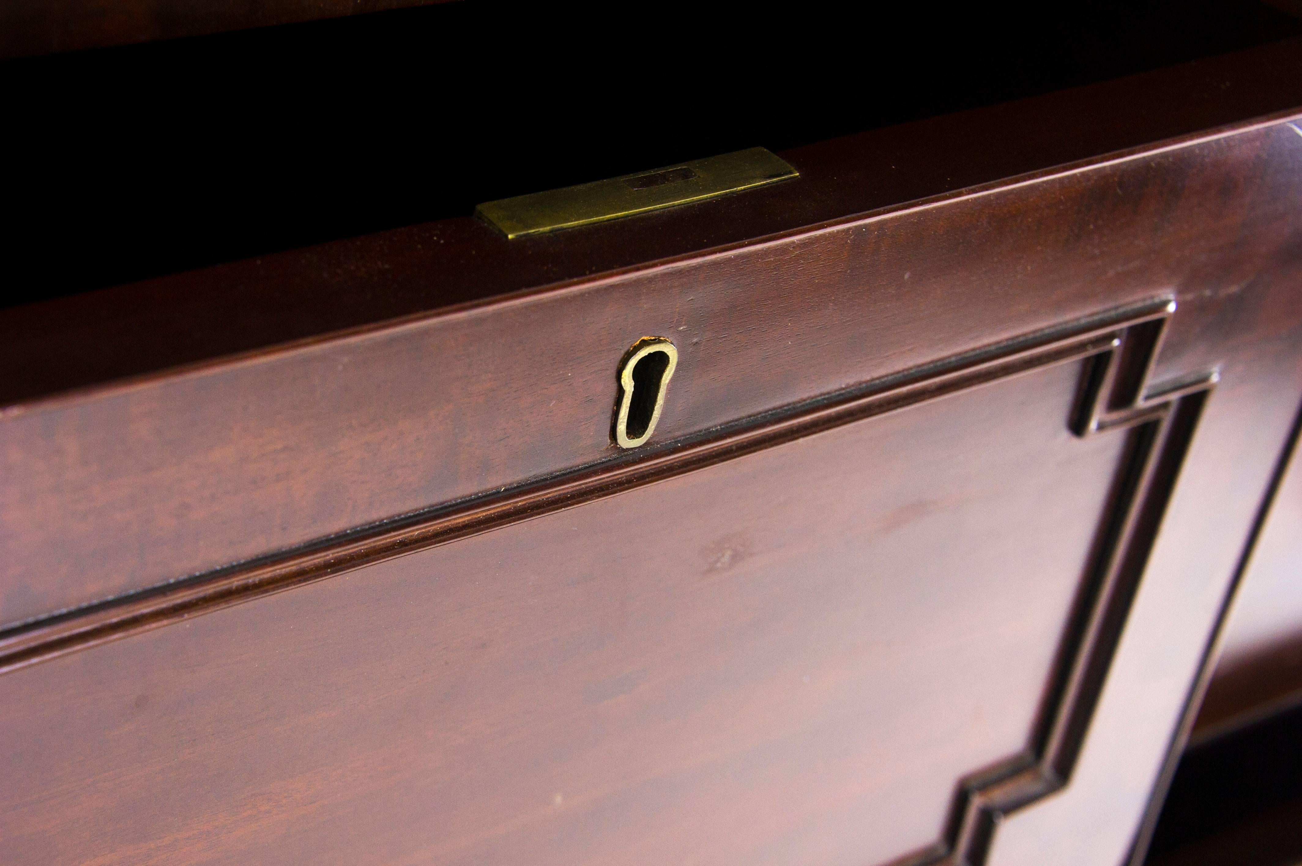 Scottish Antique Victorian Walnut Dresser, Chest of Drawers, Scotland 1875, B908