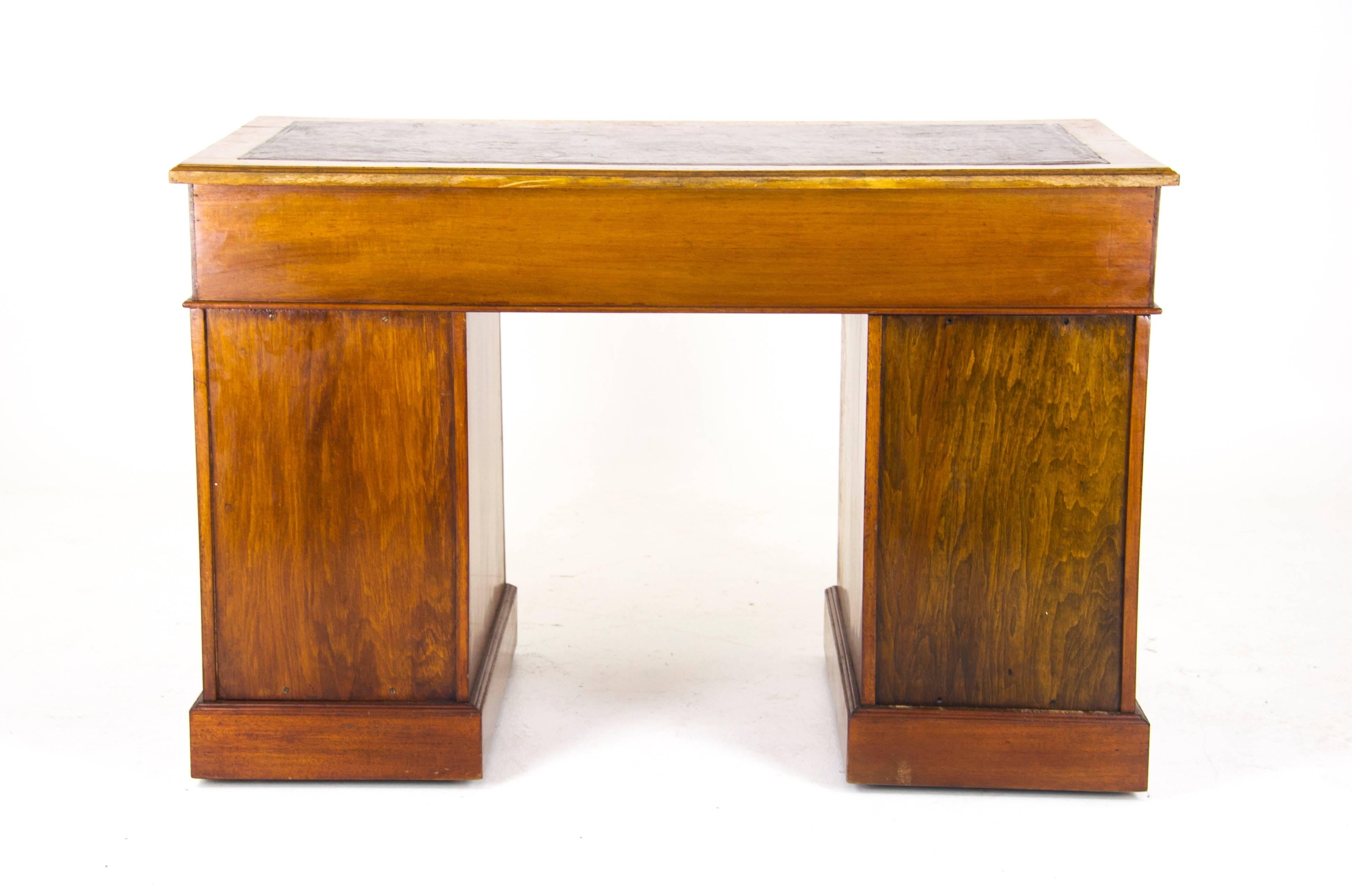 antique double pedestal desk