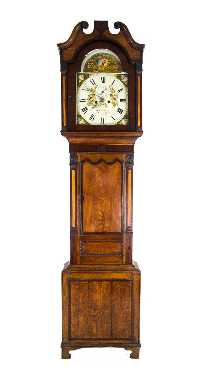 Antique Long Case Clock, Grandfather Clock, 8 Day Movement, Wales, 1820, B725 at 1stDibs