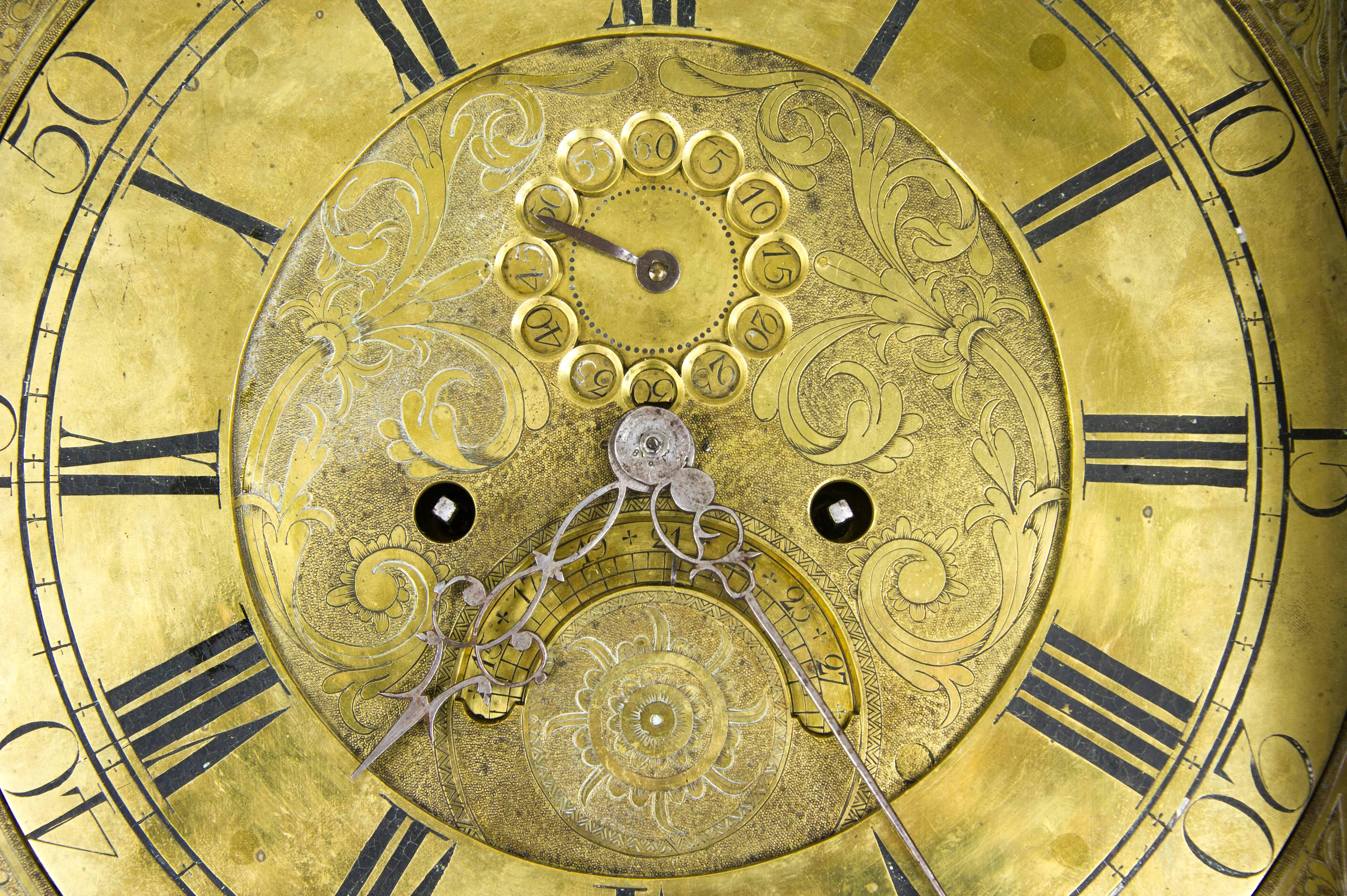 Scottish Antique Long Case Clock, Grandfather Clock, Inlaid, Mahogany, John Rankin, B726
