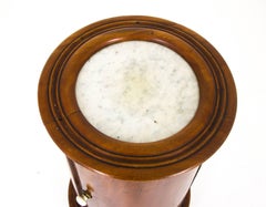 Antique Nightstand, Bedside Table, Cylindrical Lamptable, Scotland 1880, B928