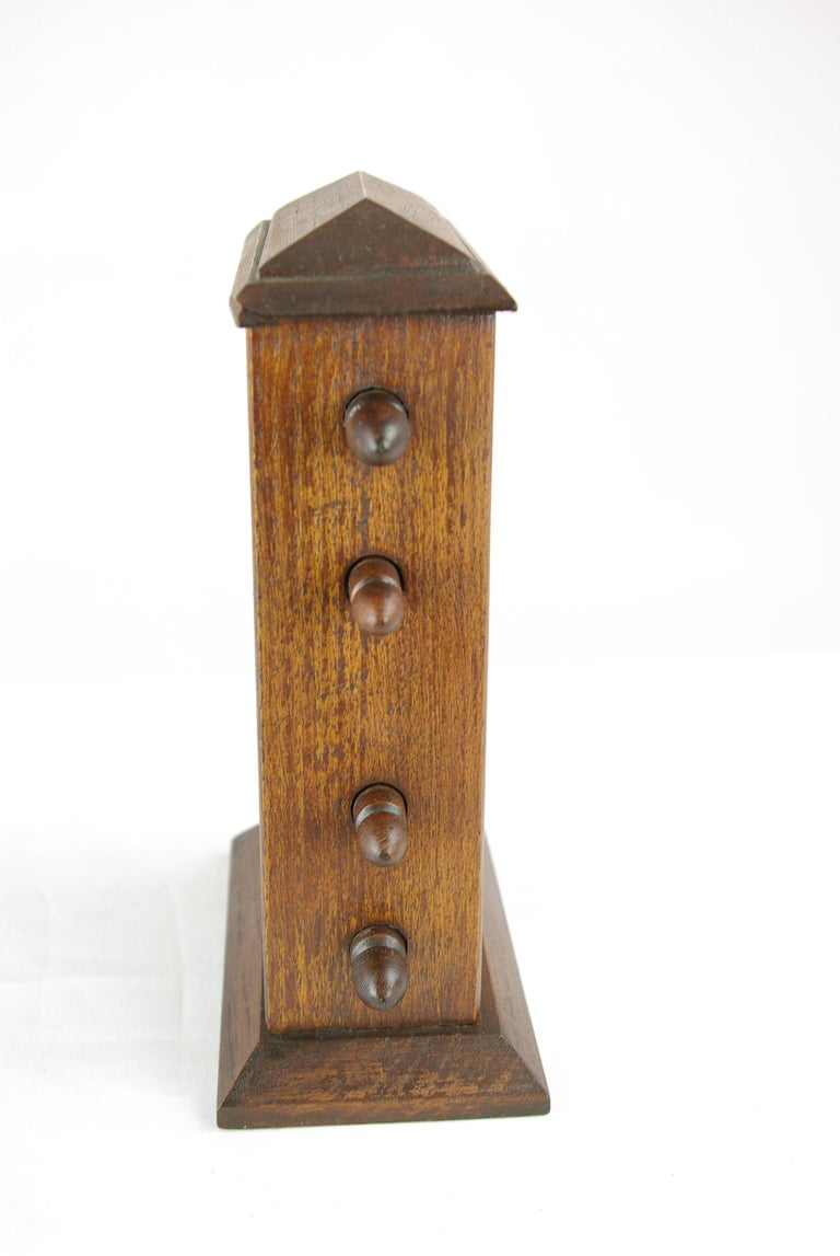 Antique Calendar, Victorian Dark Oak Perpetual Calendar, Scotland 1890