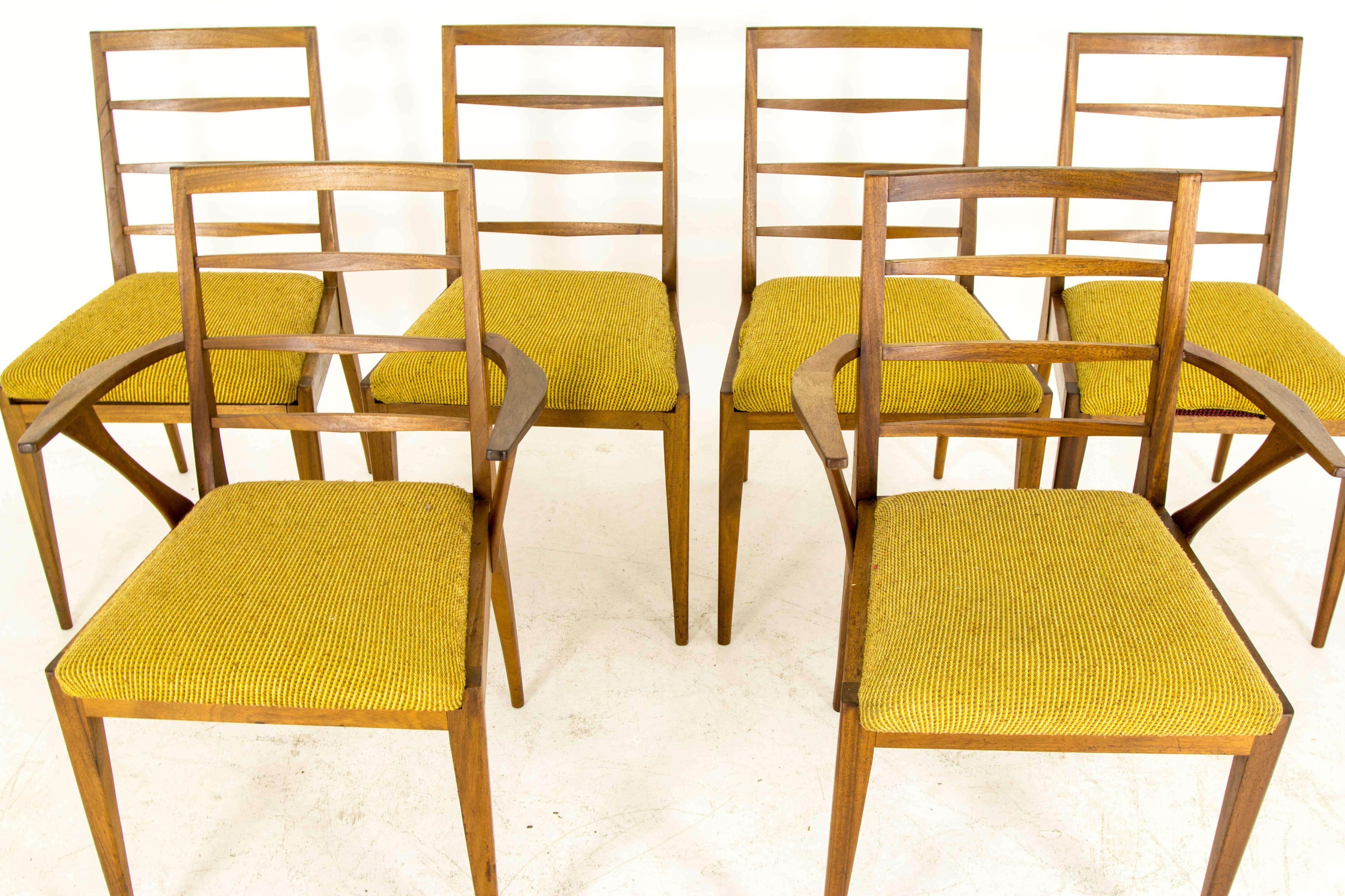 Hand-Crafted b507 Vintage Mid-Century Modern Six Teak Dining Side Chairs ‘4+2’ by G Plan