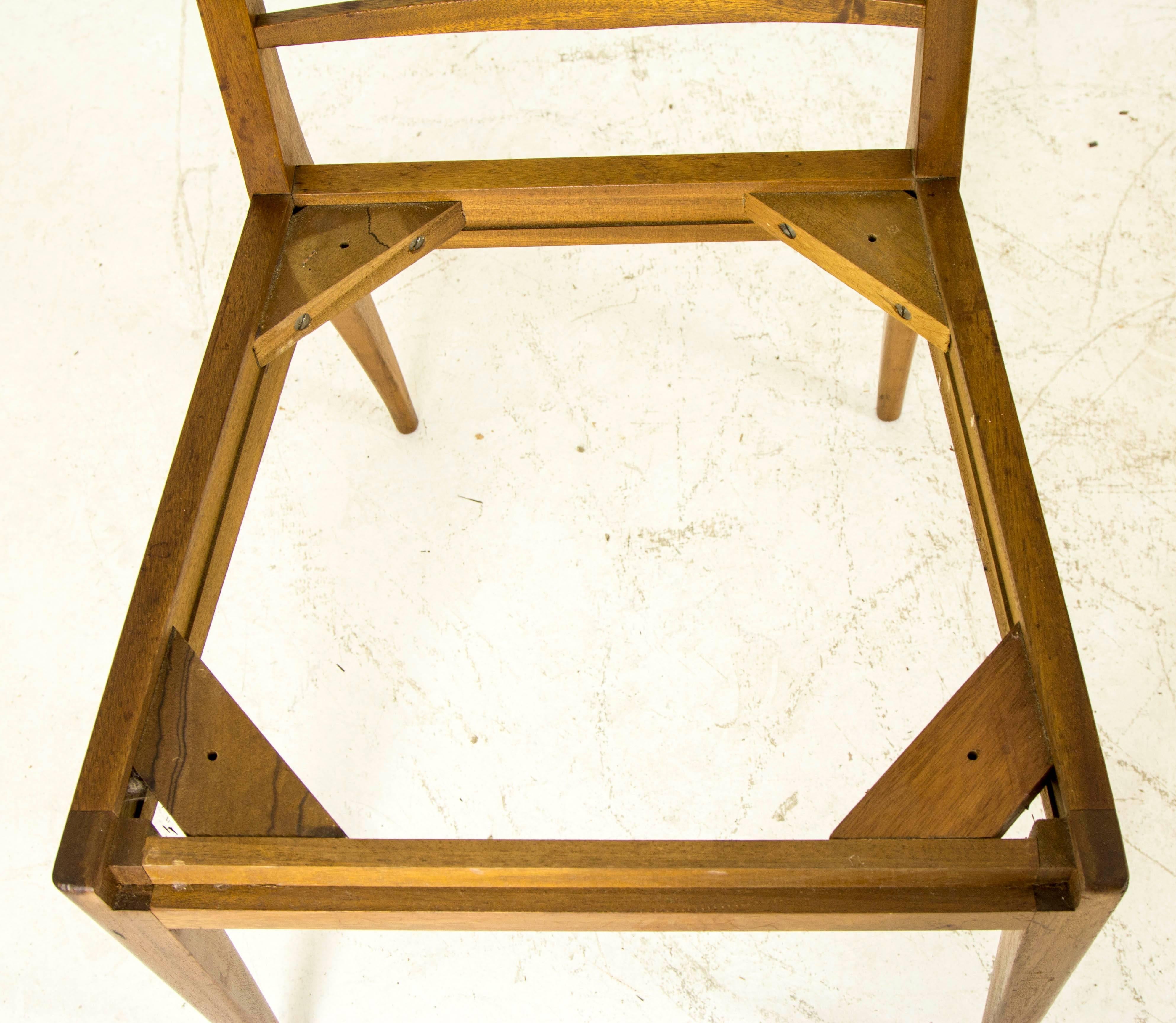b507 Vintage Mid-Century Modern Six Teak Dining Side Chairs ‘4+2’ by G Plan 3
