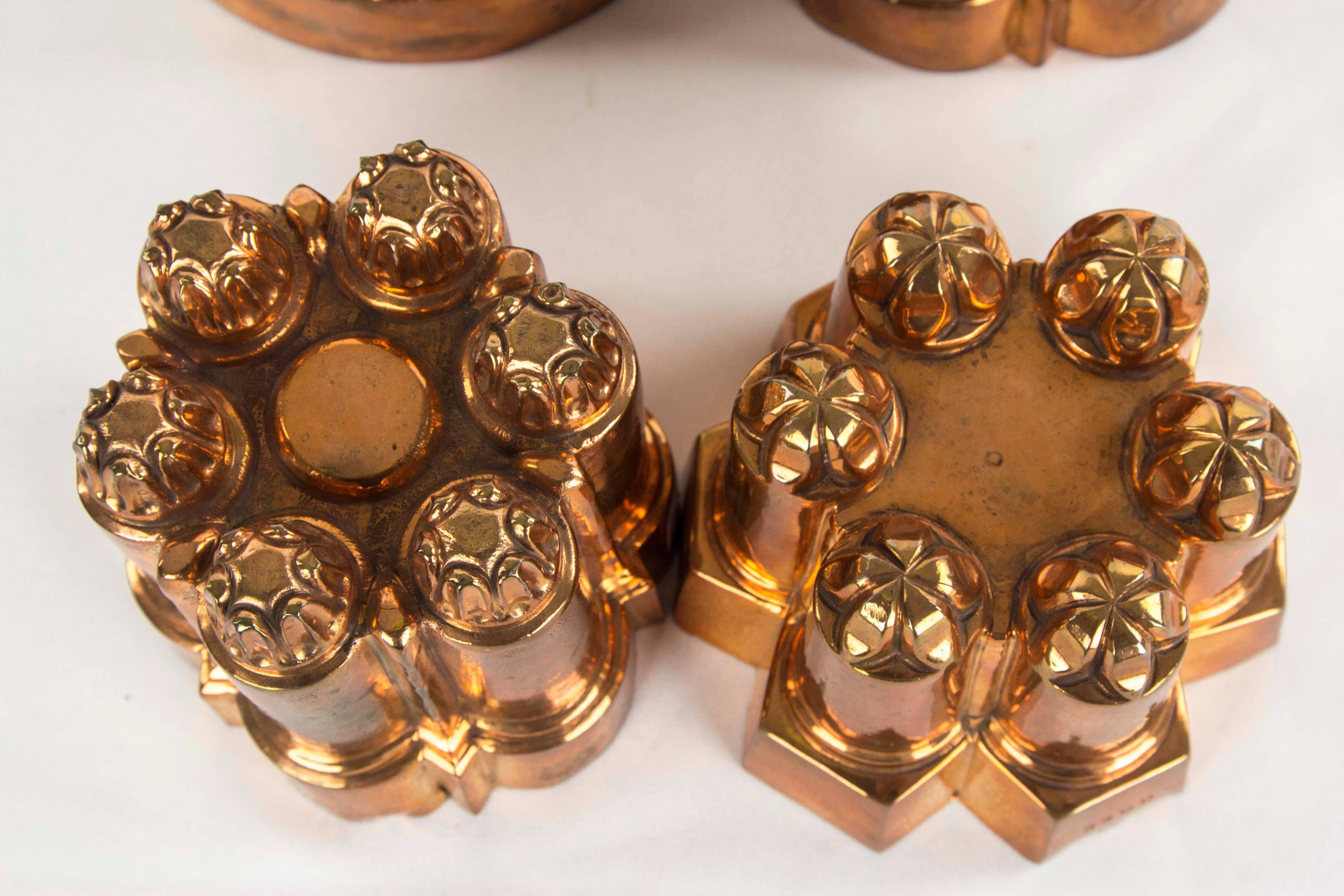 copper jelly molds
