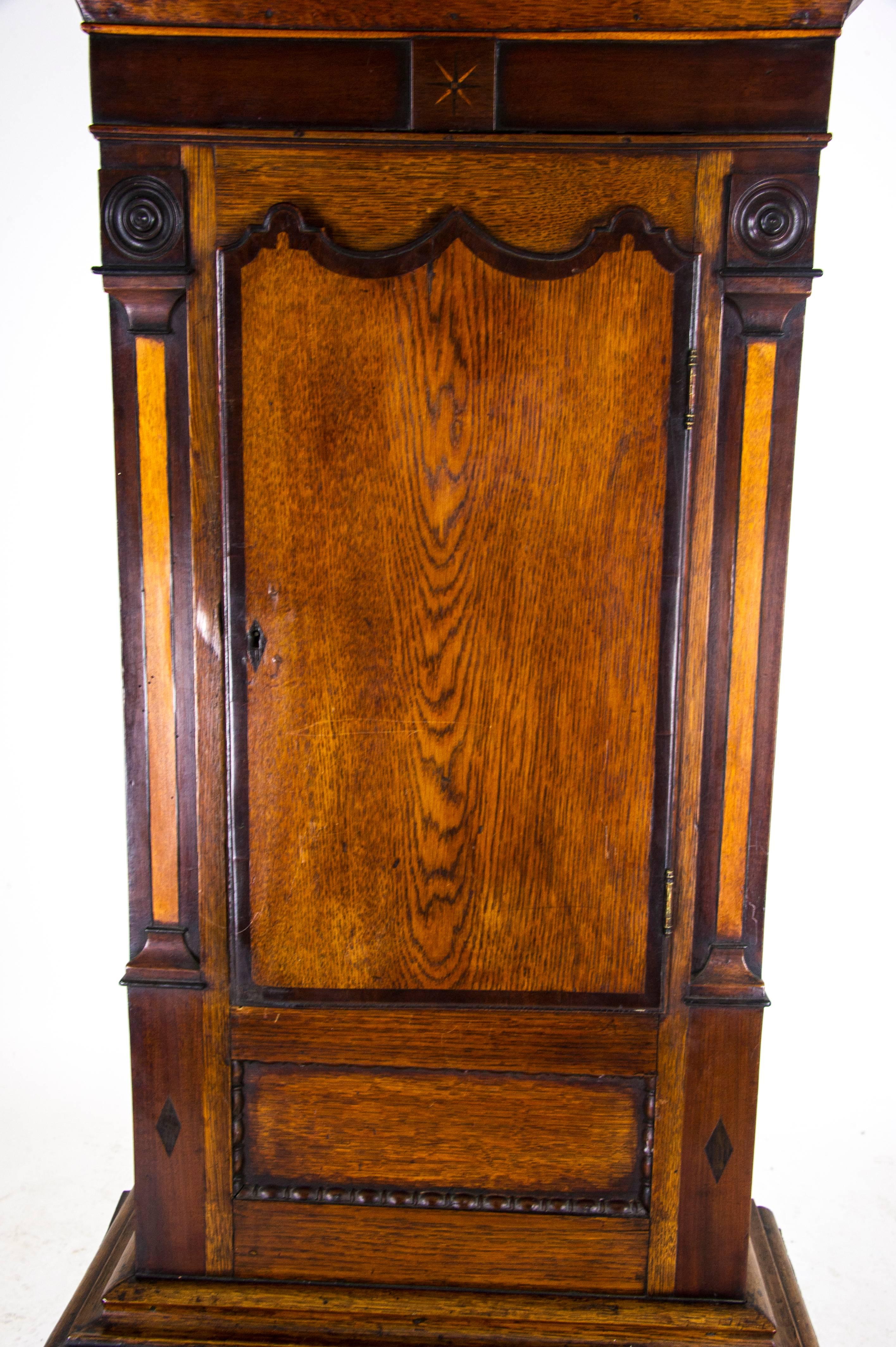 Early 19th Century Antique Long Case Clock, Grandfather Clock, John Parry Tremadoc, 1820  REDUCED!!