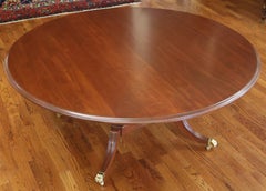 Harden Mahogany Regency Style Round Dining Table 71"