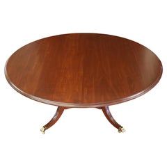 Harden Mahogany Regency Style Round Dining Table 71"