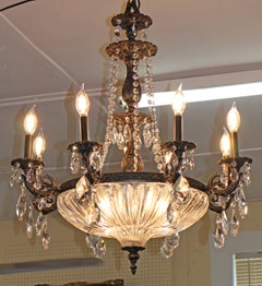 Schonbek 6 Light 5692 Crystal Milano Chandelier 31 X 27