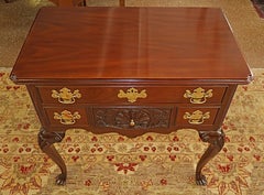 Councill Craftsman Mahogany Chippendale Style Low Chest Low Dresser Lowboy