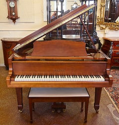 Piano à queue « Baby Grand » Yamaha G1J de 1979, finition satinée couleur noyer, fabriqué au Japon