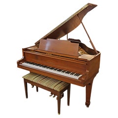 1968 Walnut Satin Finish K Kawaii Made in Japan Model 350 Baby Grand Piano