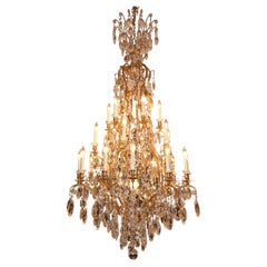Monumental 24 Light Schonbek Renaissance 3783 French Style Crystal Chandelier