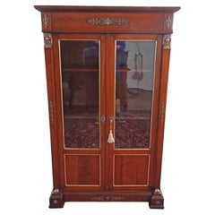 Late 19th Century Mahogany French Empire Two Door Cabinet