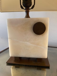 Vintage Gilbert Rohde Art Deco Onyx & Copper Lamp