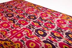 Tessitura tribale di seta Ikat Uzbekistan della fine del XIX secolo