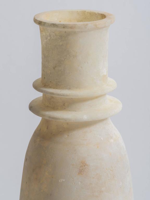 Tall Rimmed Egyptian Alabaster Vase at 1stDibs
