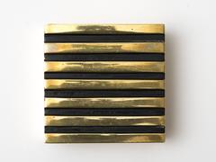 Boîte à cigarettes autrichienne Walter Bosse en laiton laqué