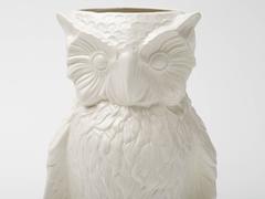 Italienische 1960er Keramik Eule Schirmständer Vase