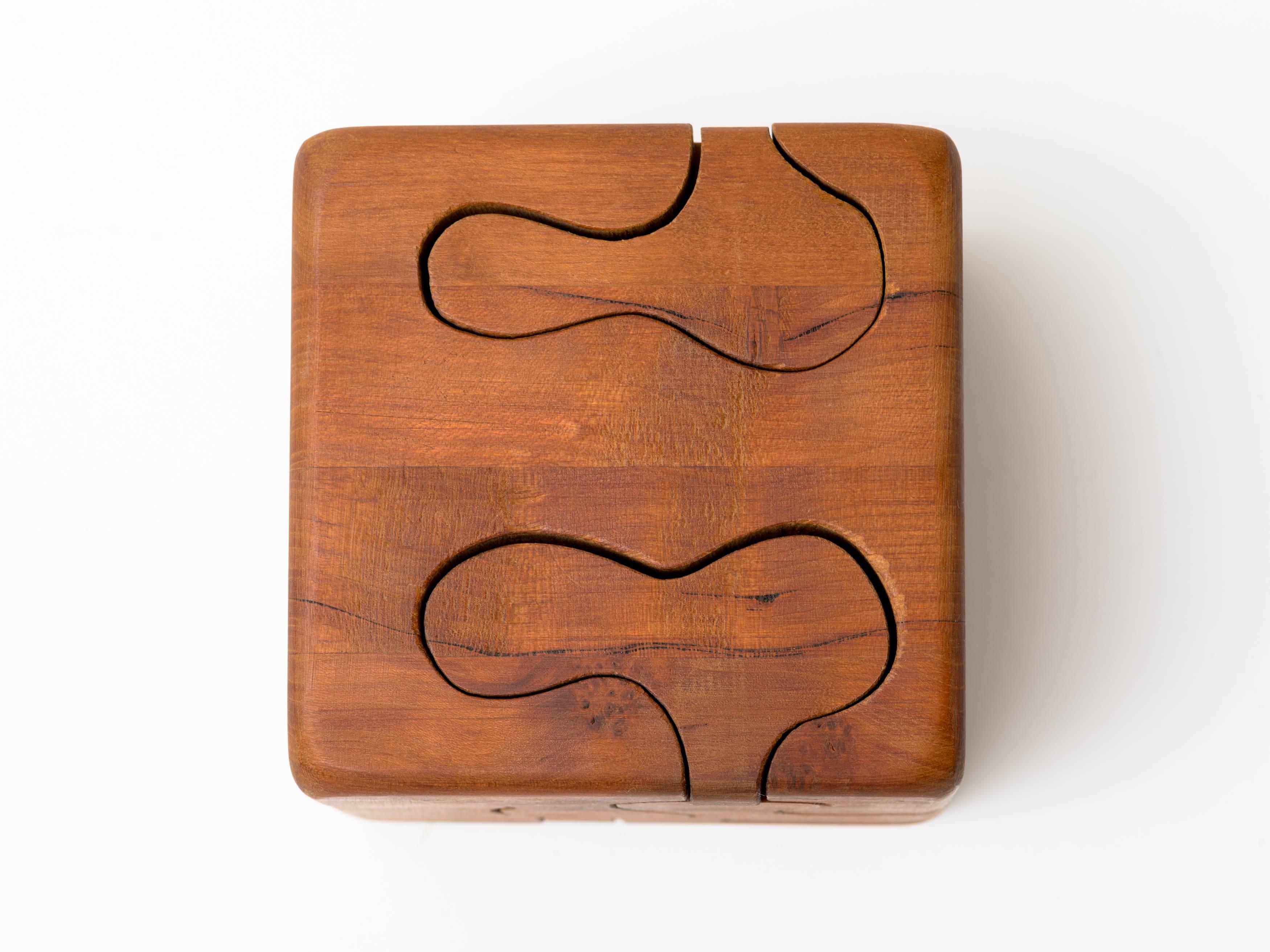 Unknown Gene Sherer Wooden Cube Puzzle