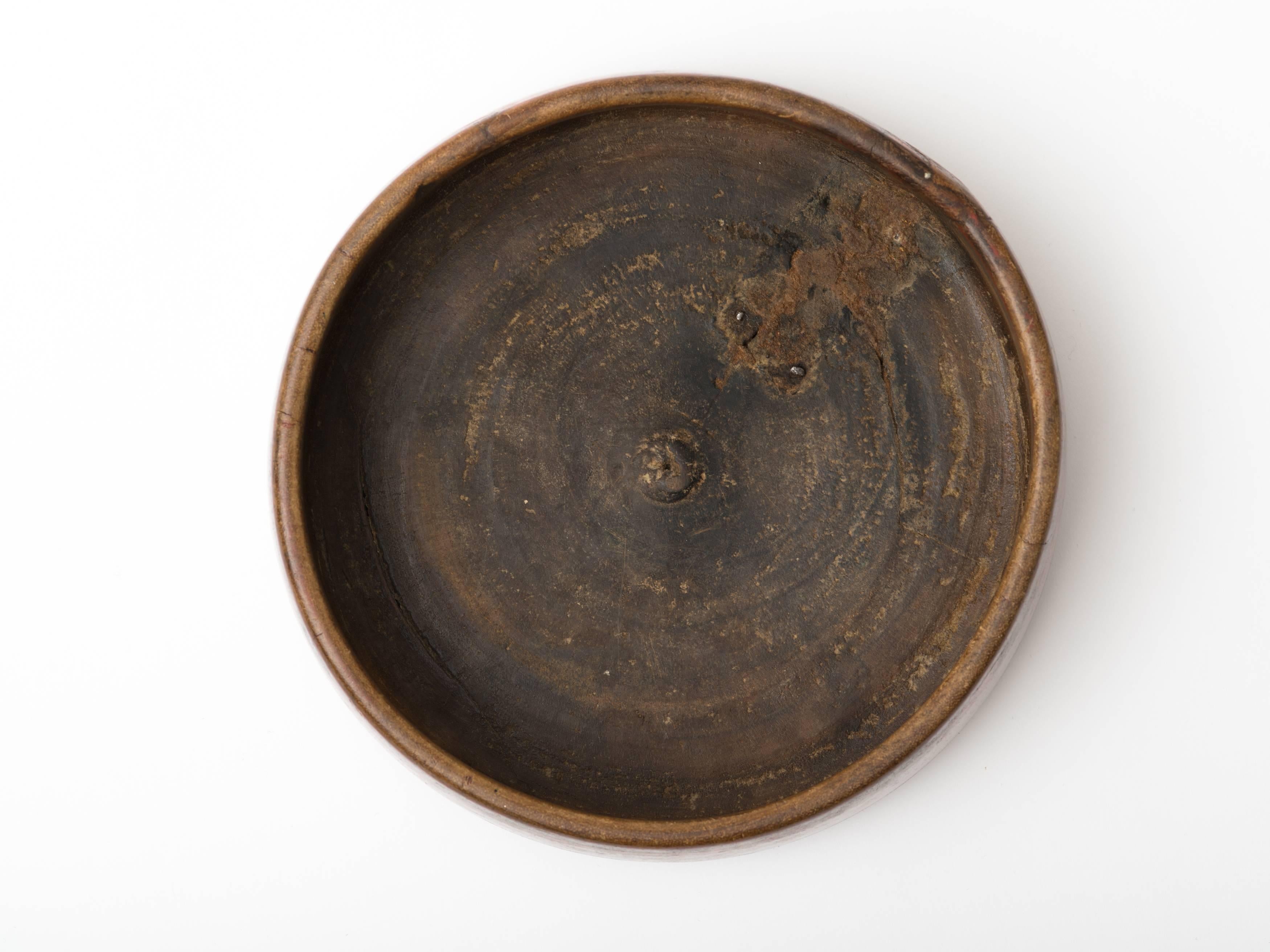 antique wood bowl