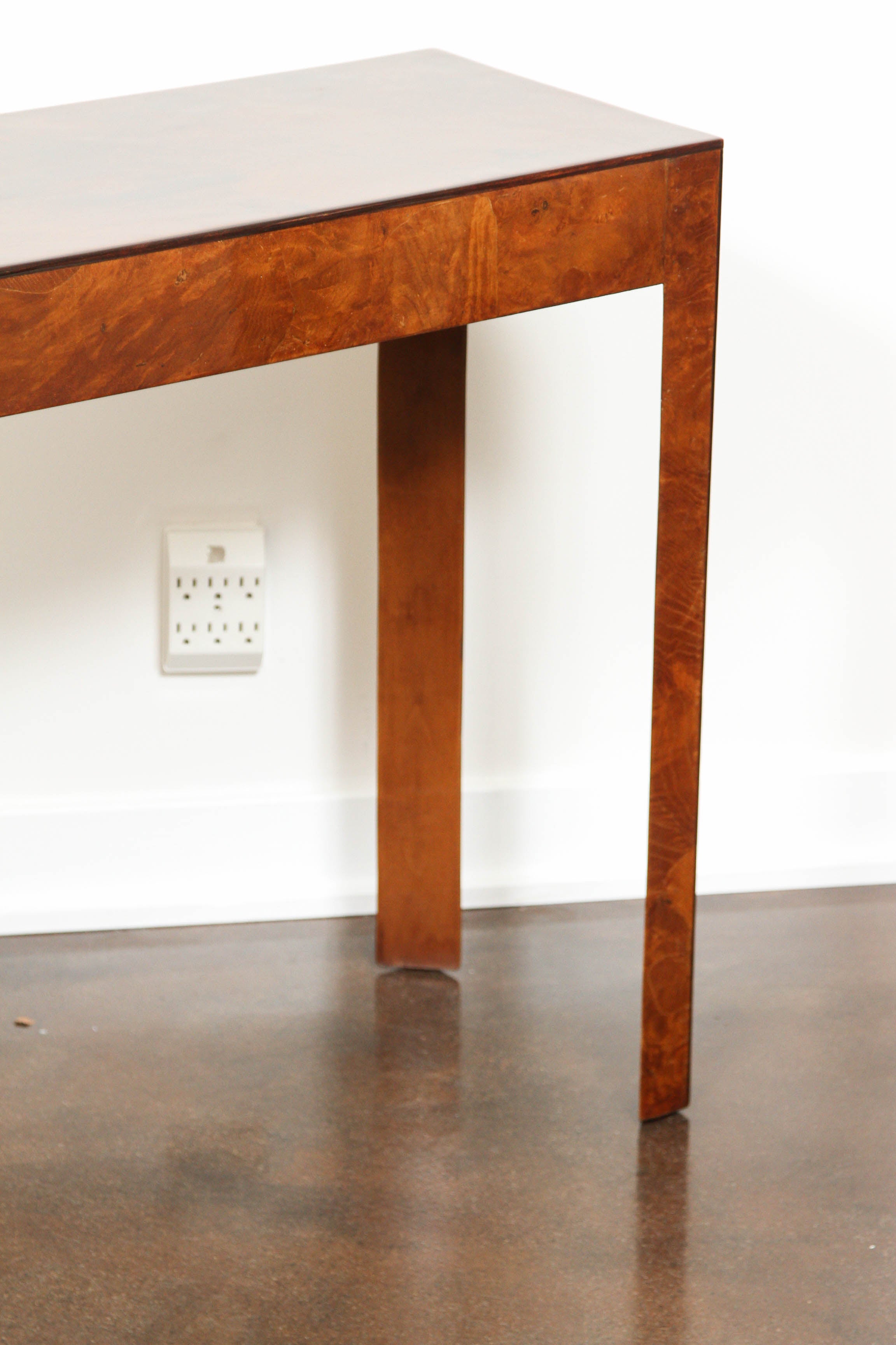Burled Wood Console Table 3