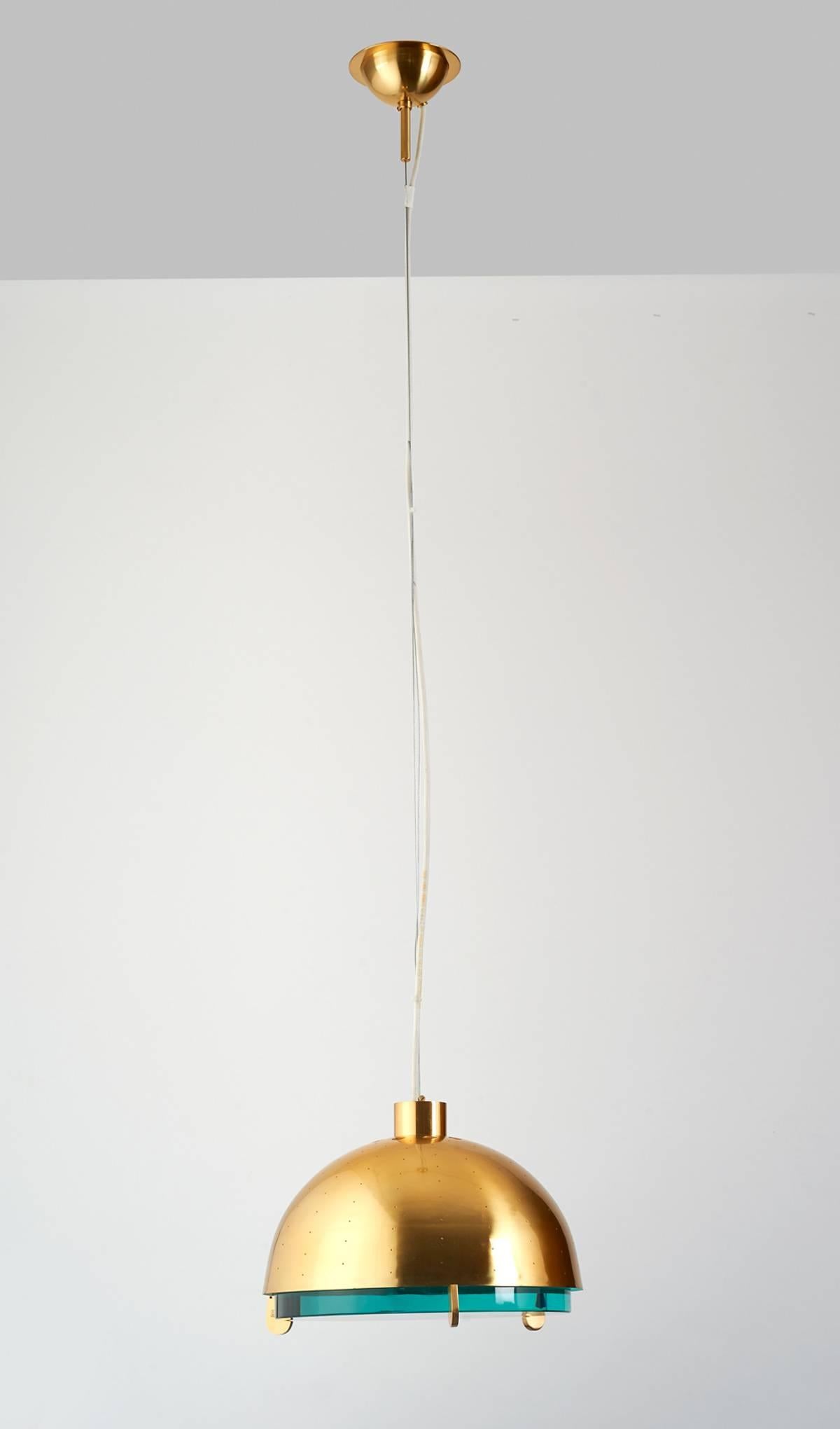 Contemporary Limited Edition Glass and Perforated Brass Lantern by Roberto Rida