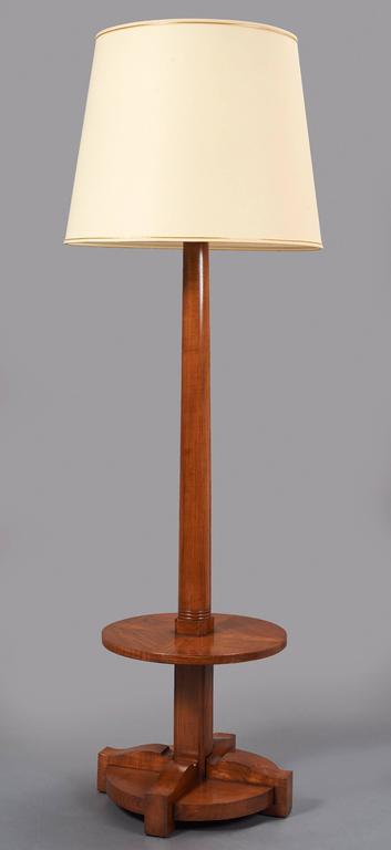 Handsome Standing Lamp With Tray Table, Tray Table Floor Lamp