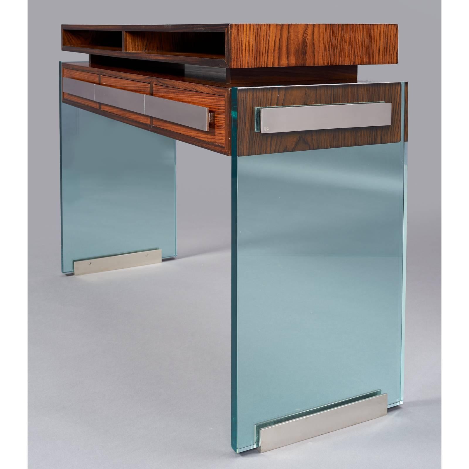 Polished Modernist Console Table by Roberto Rida,  2016