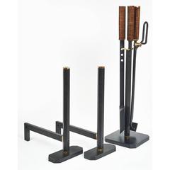 Modernist Fireplace Set by Afra and Tobia Scarpa, 1970s