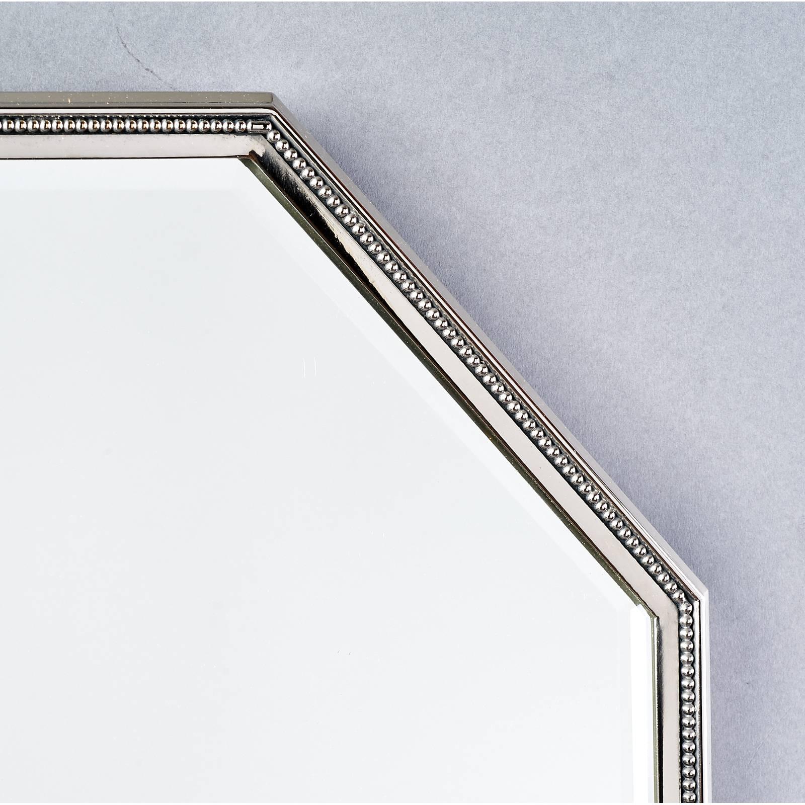 French Elegant Rectangular Mirror with Delicately Beaded Frame