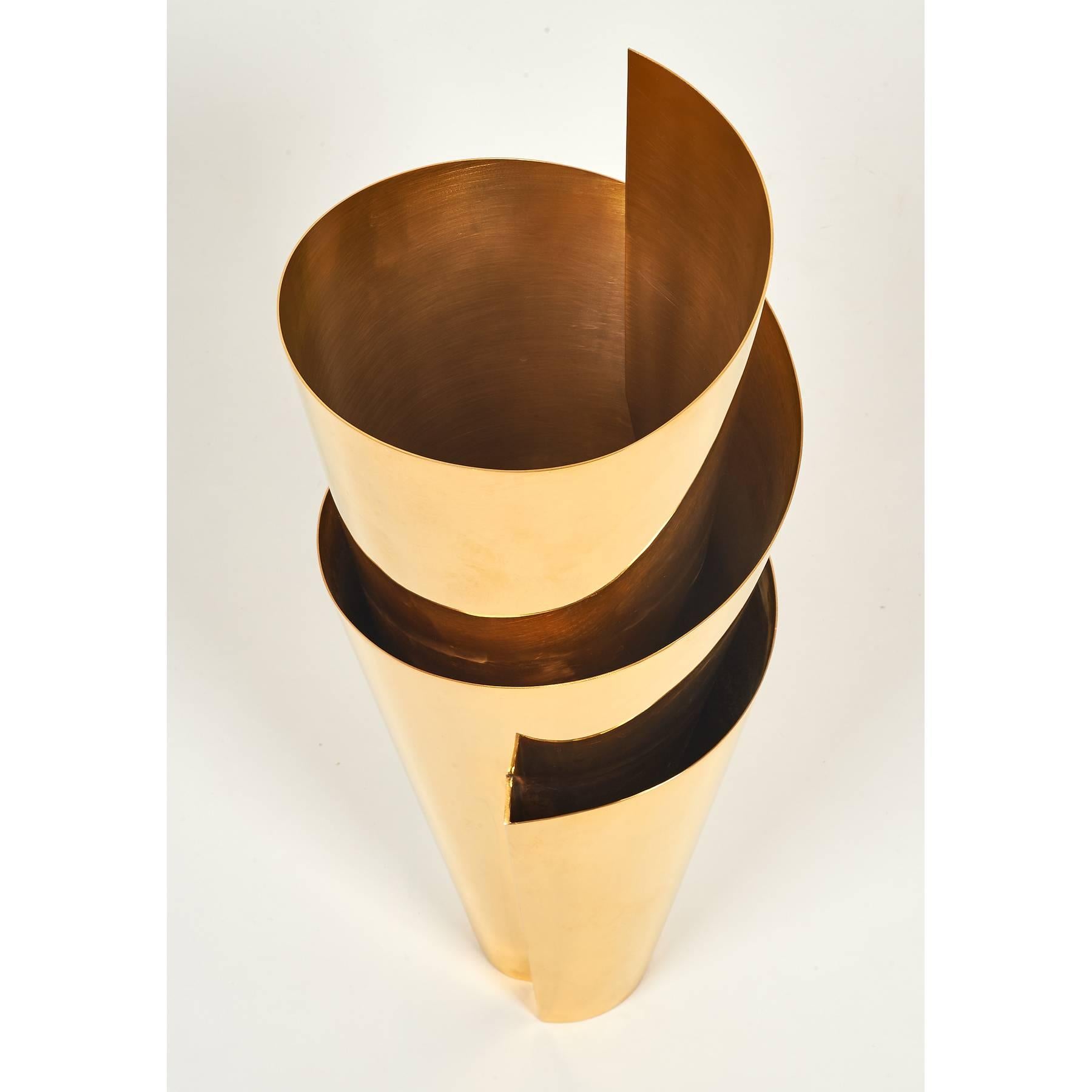 Italian Tall Spiral Vase by Stefano Casciani, 2014