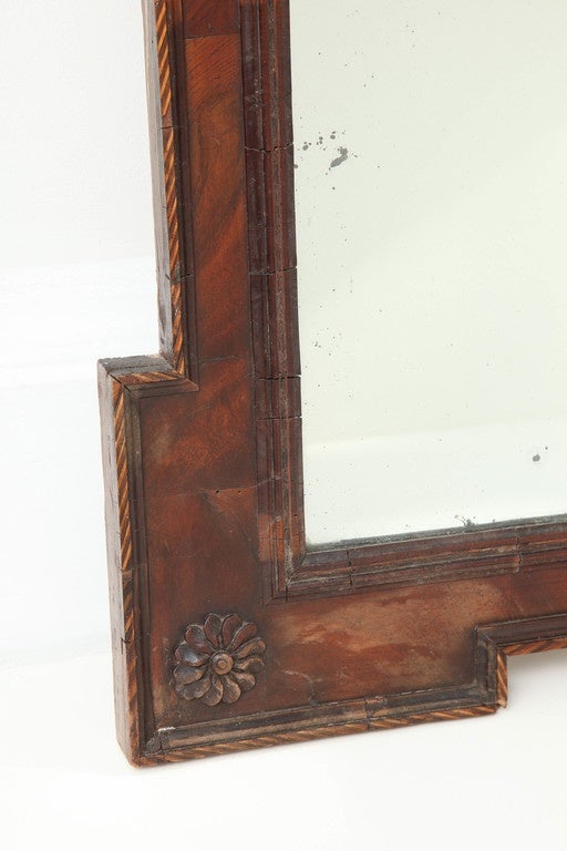 George II 18th Century English Mahogany Mirror