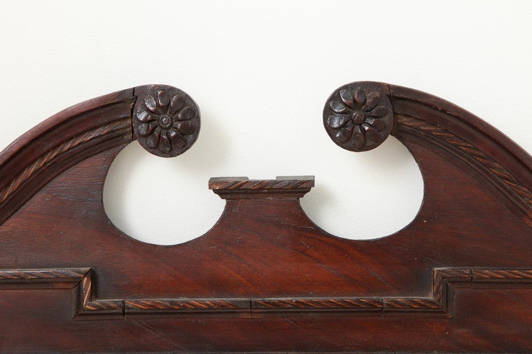 18th Century English Mahogany Mirror 1