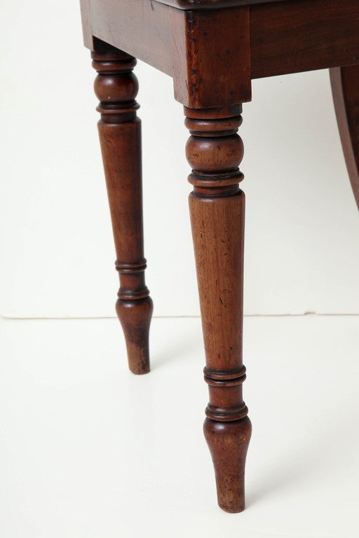 An English Regency Mahogany Hall Chair 5