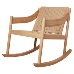 Luisa White Oak Rocking Chair