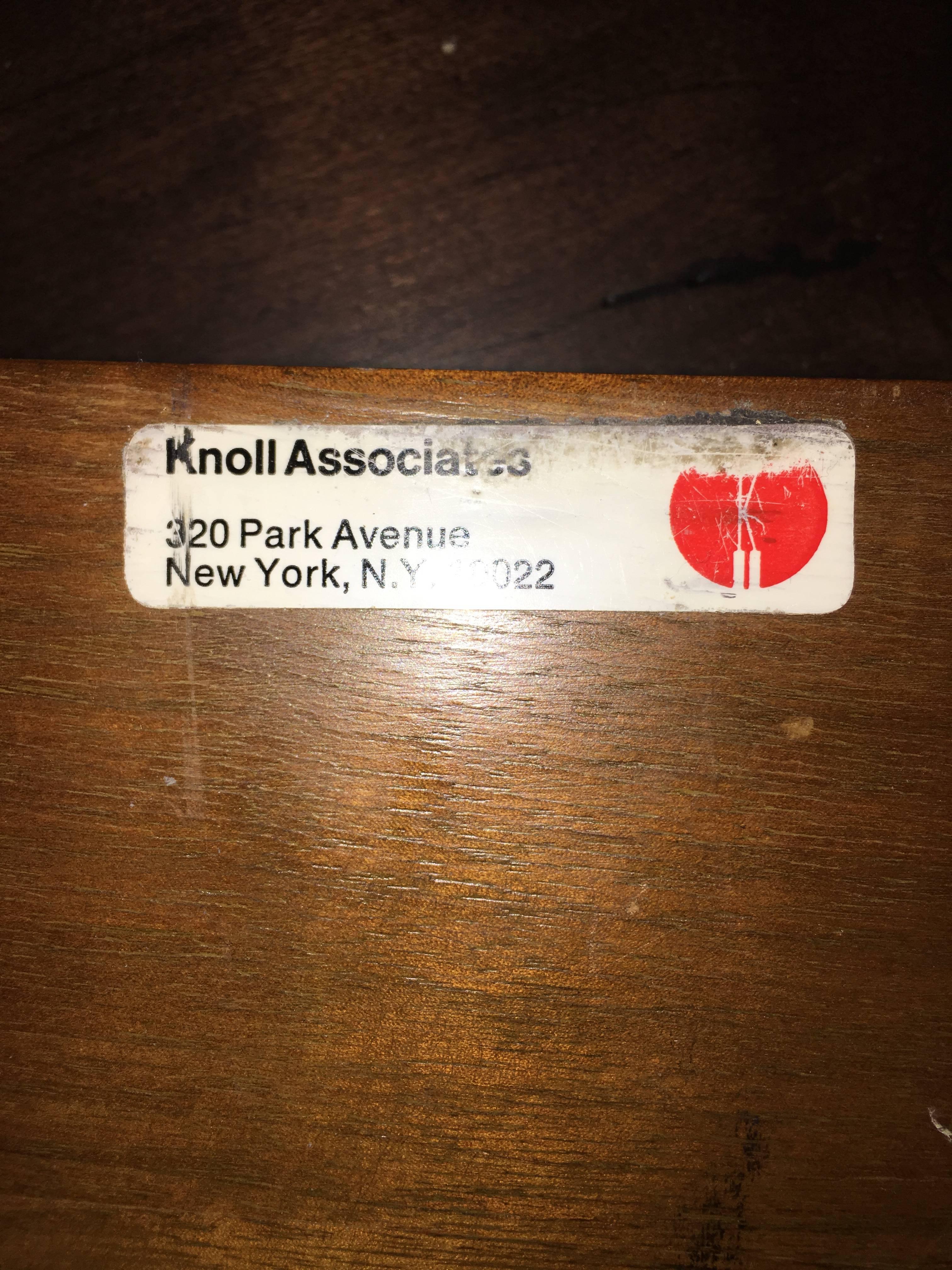 American Knoll Associates Mid-Century Wood Desk Tray For Sale