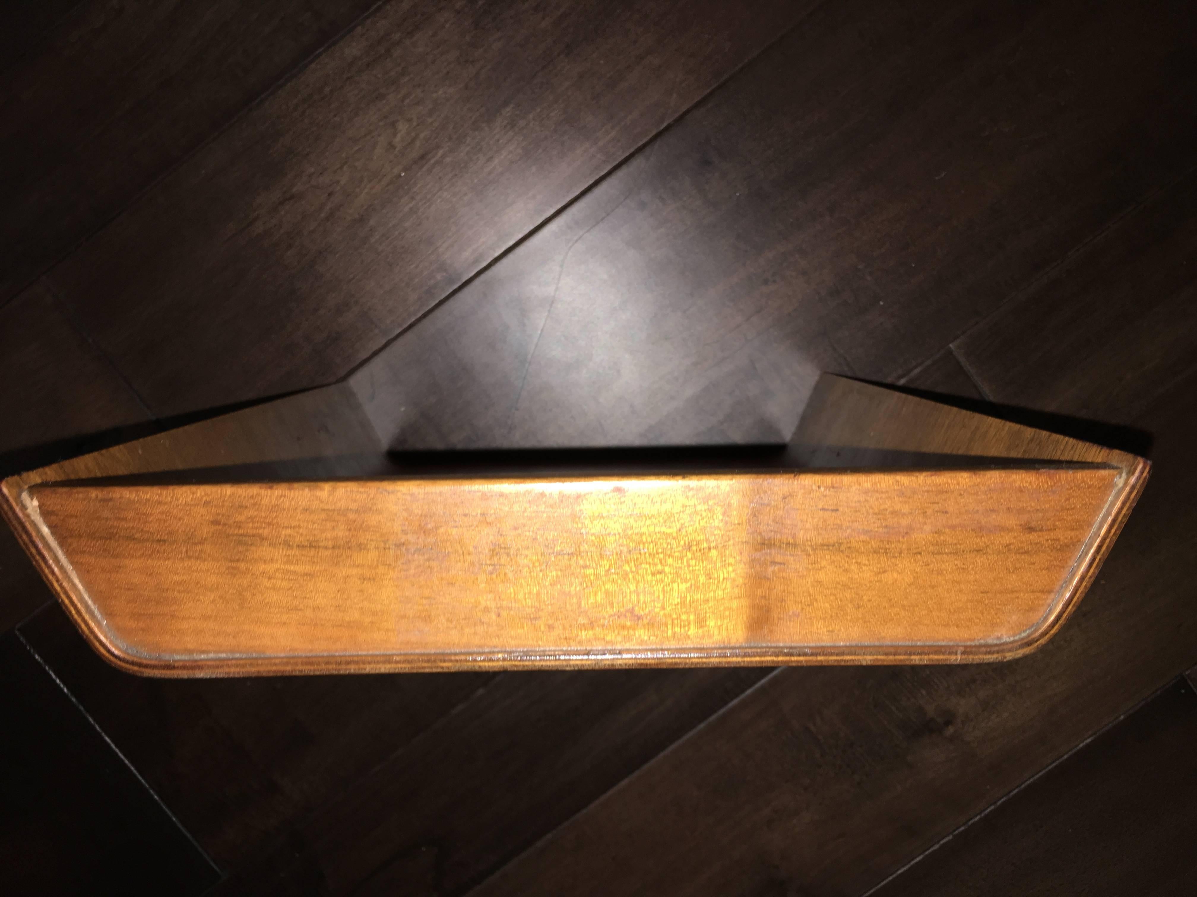 Knoll Associates Mid-Century Wood Desk Tray In Excellent Condition For Sale In Atlanta, GA