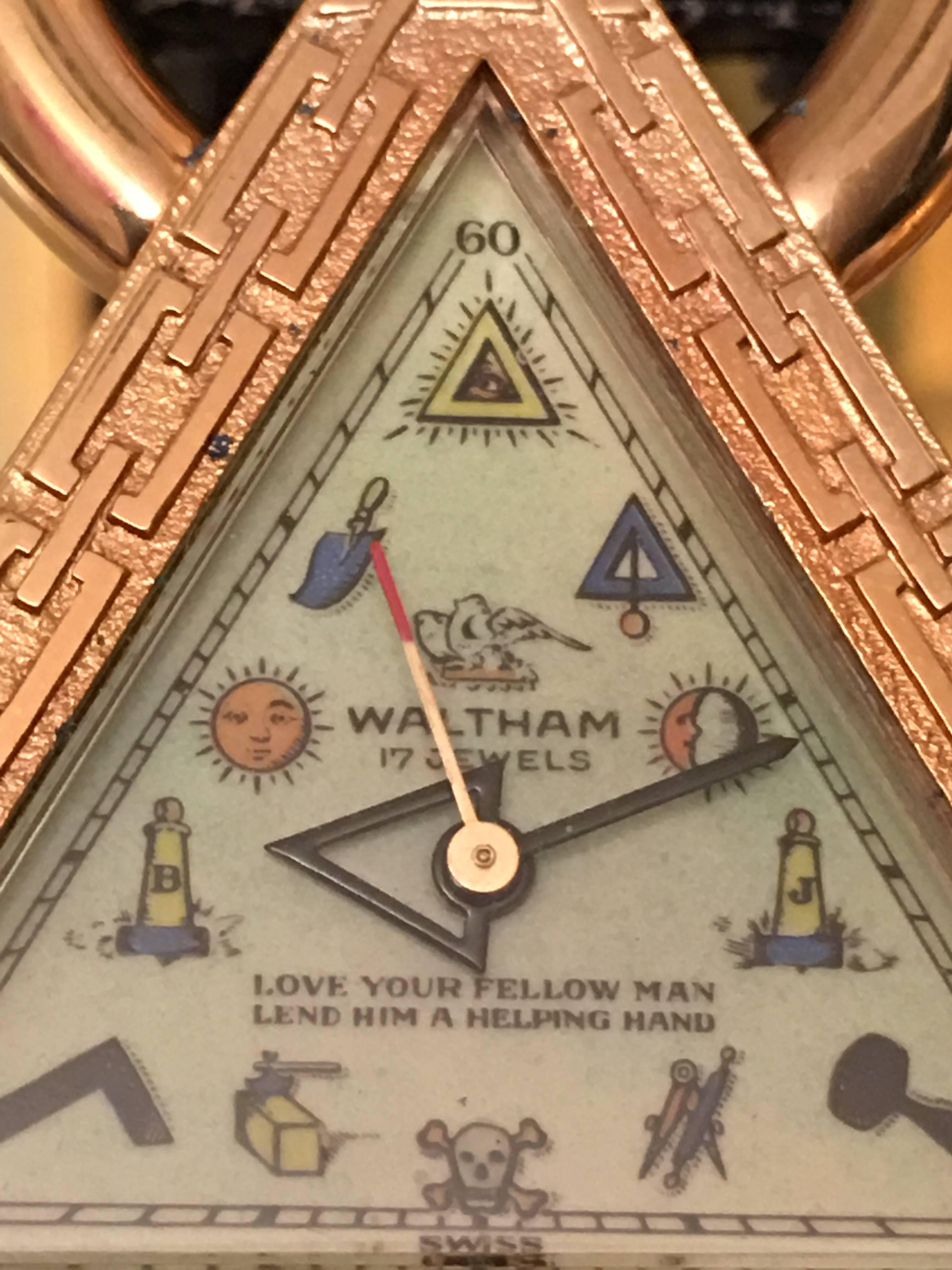 waltham freemason watch