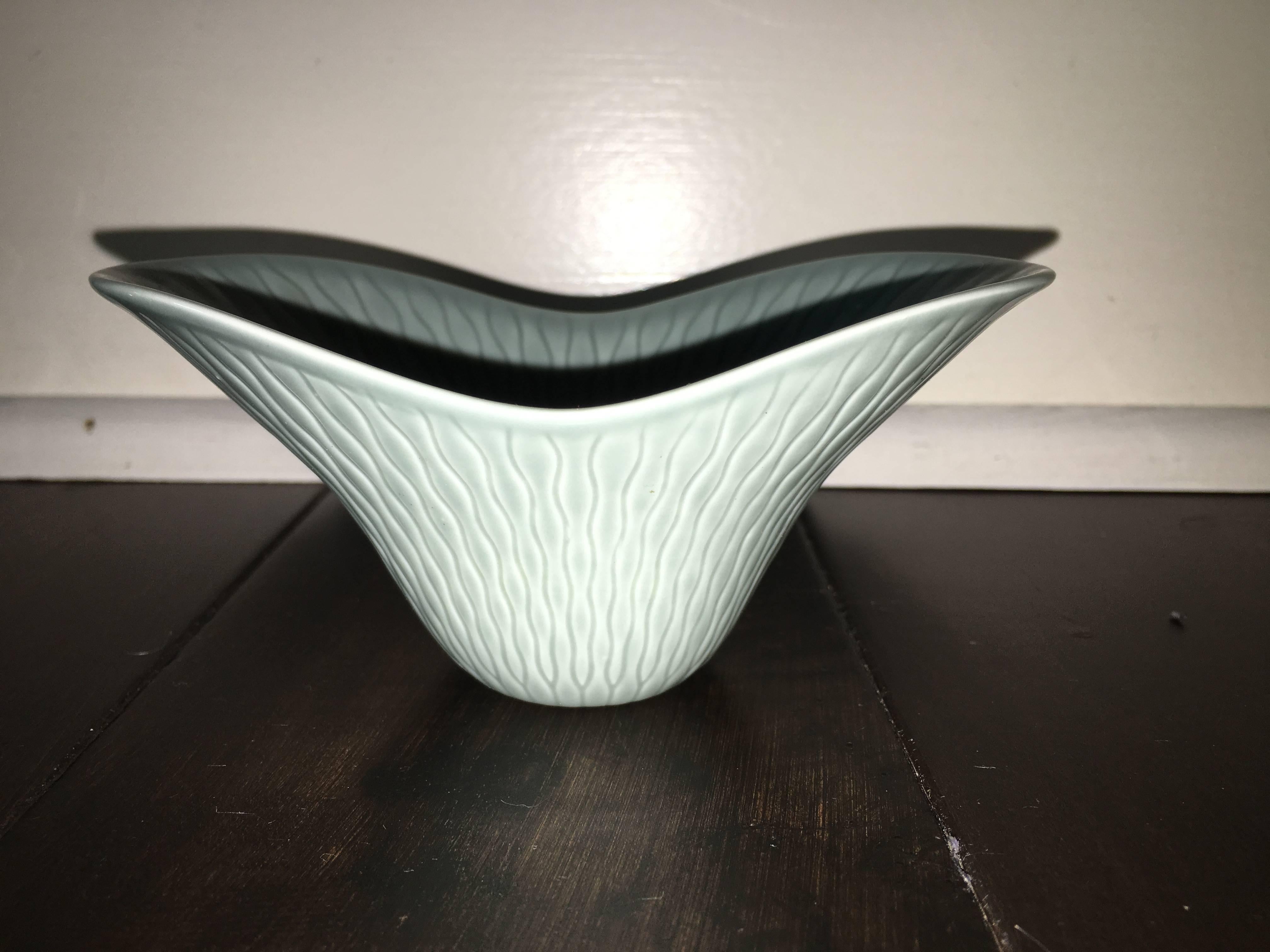 Swedish Gunnar Nylund Rörstrand Ceramic Bud Vase and Bowl Set