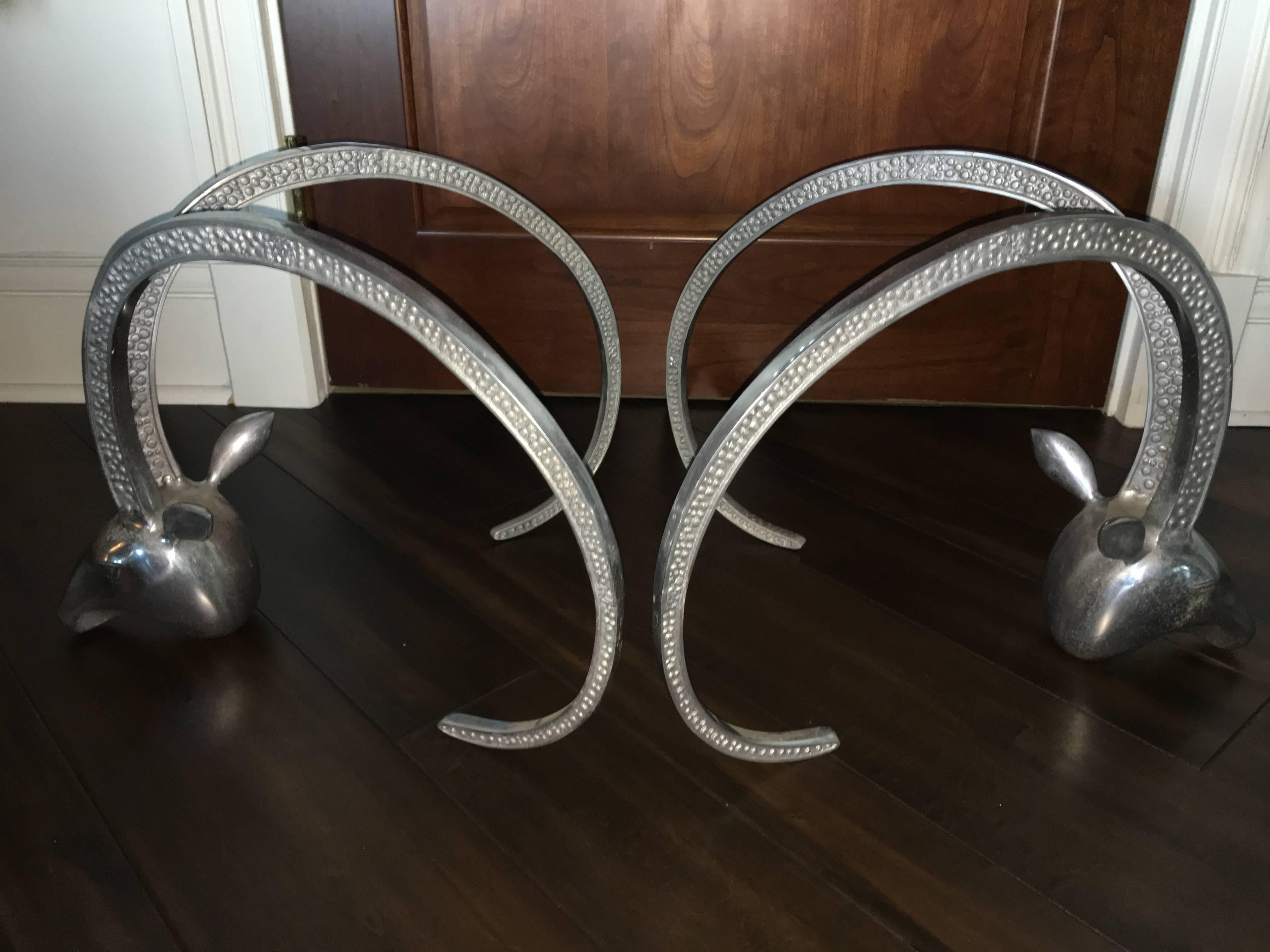 Late 20th Century Ibex Rams Head Sculptural Mid-Century Coffee Table