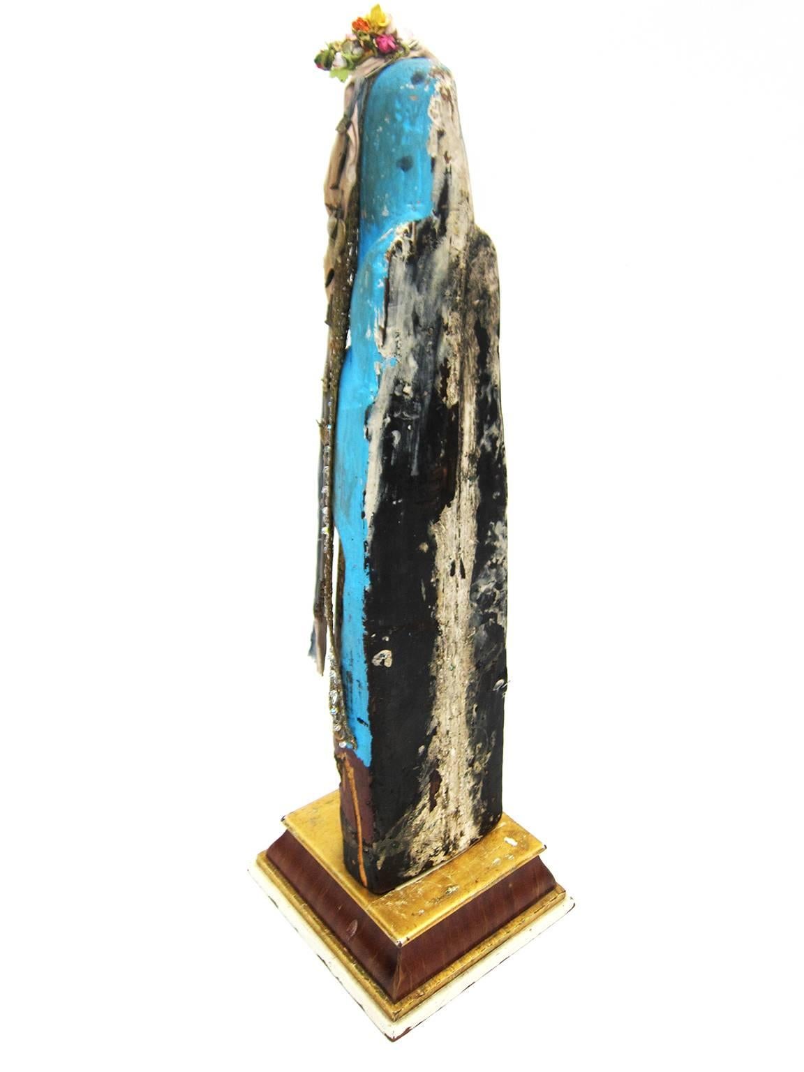 Mexican Virgen de Guadalupe Anonymous sculpture, Early 20th Century For Sale