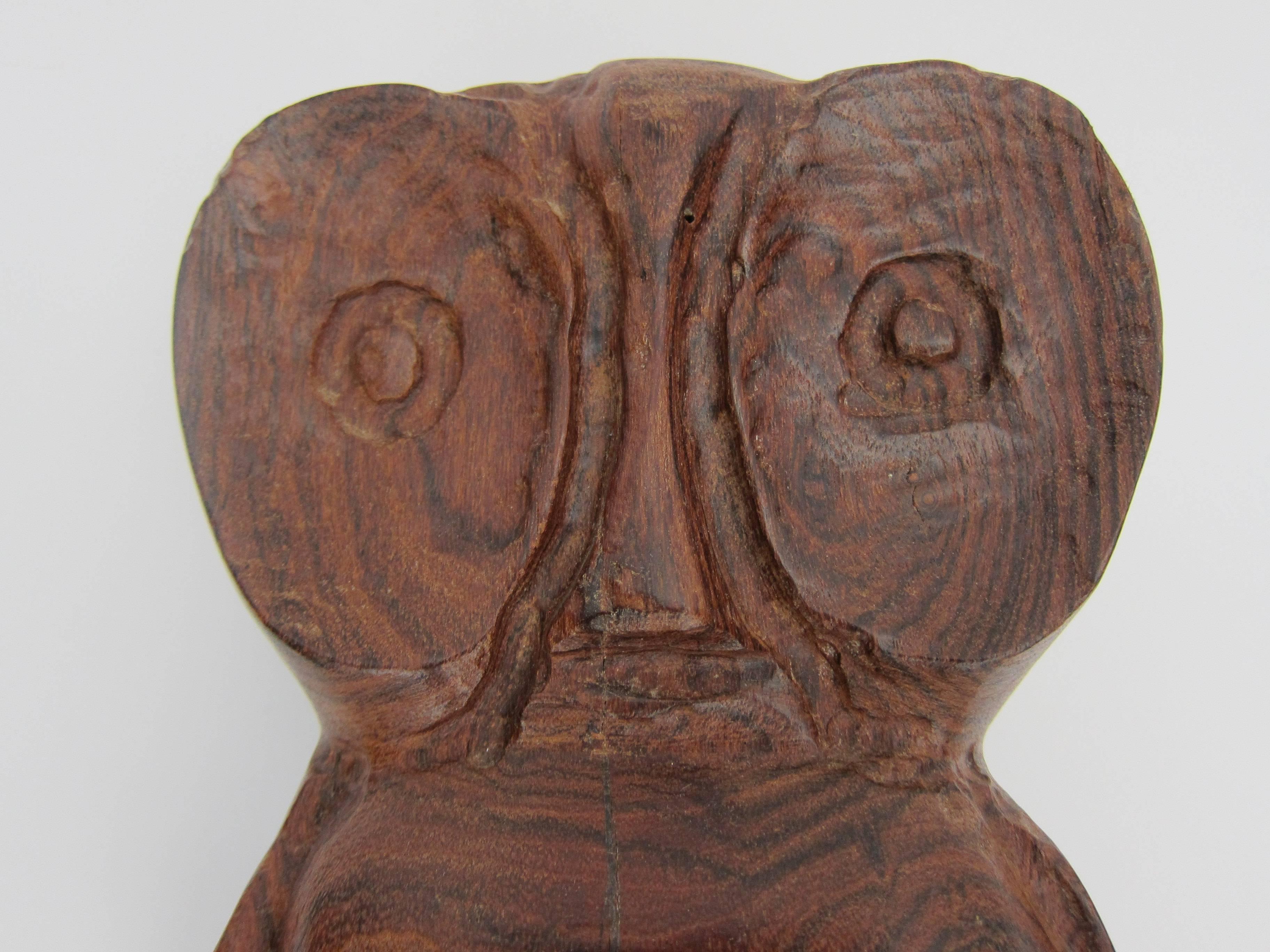 Late 20th Century Owl Carving, Don Shoemaker For Sale