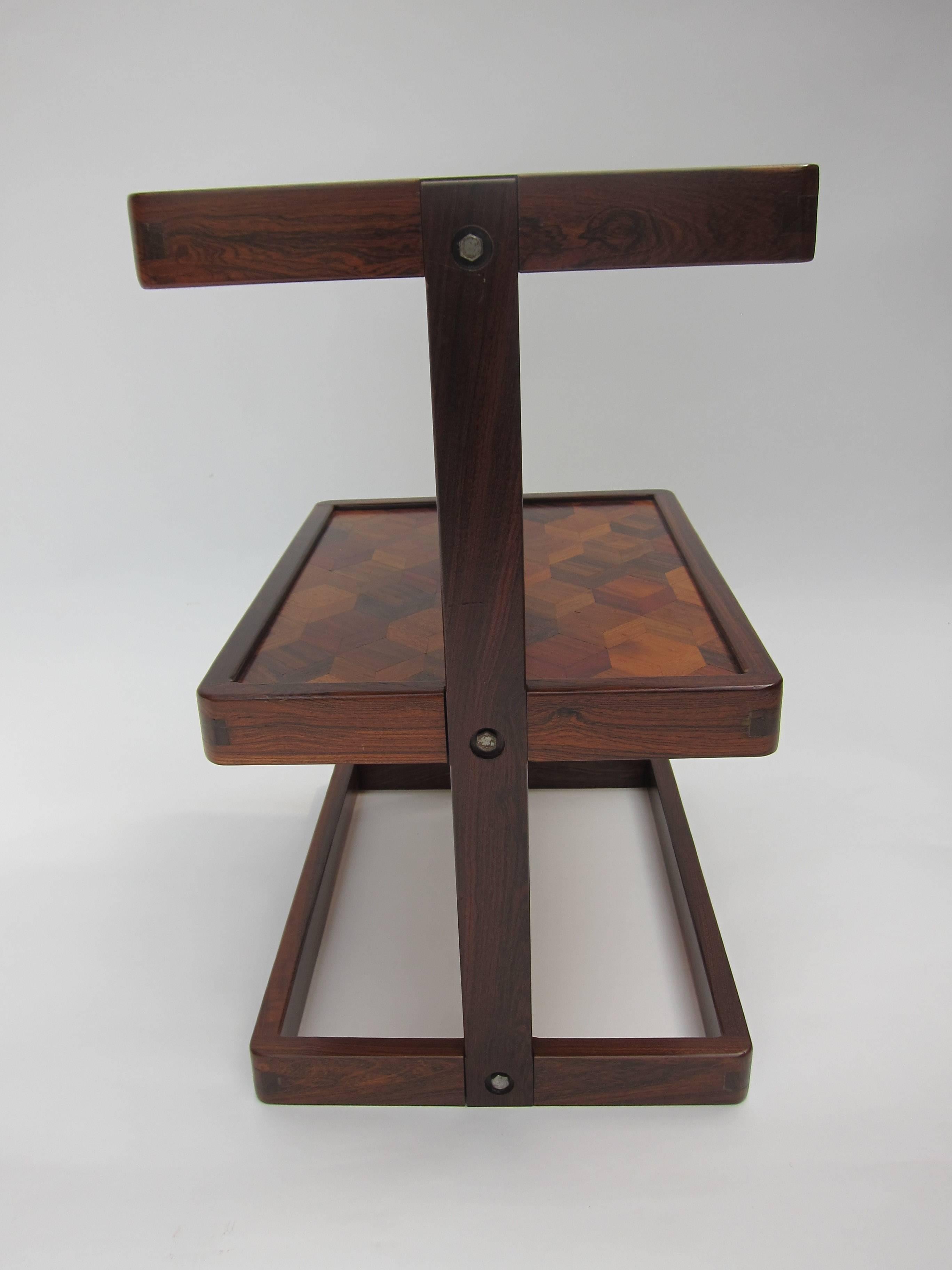 Hand-Crafted Service Table, Don Shoemaker For Sale