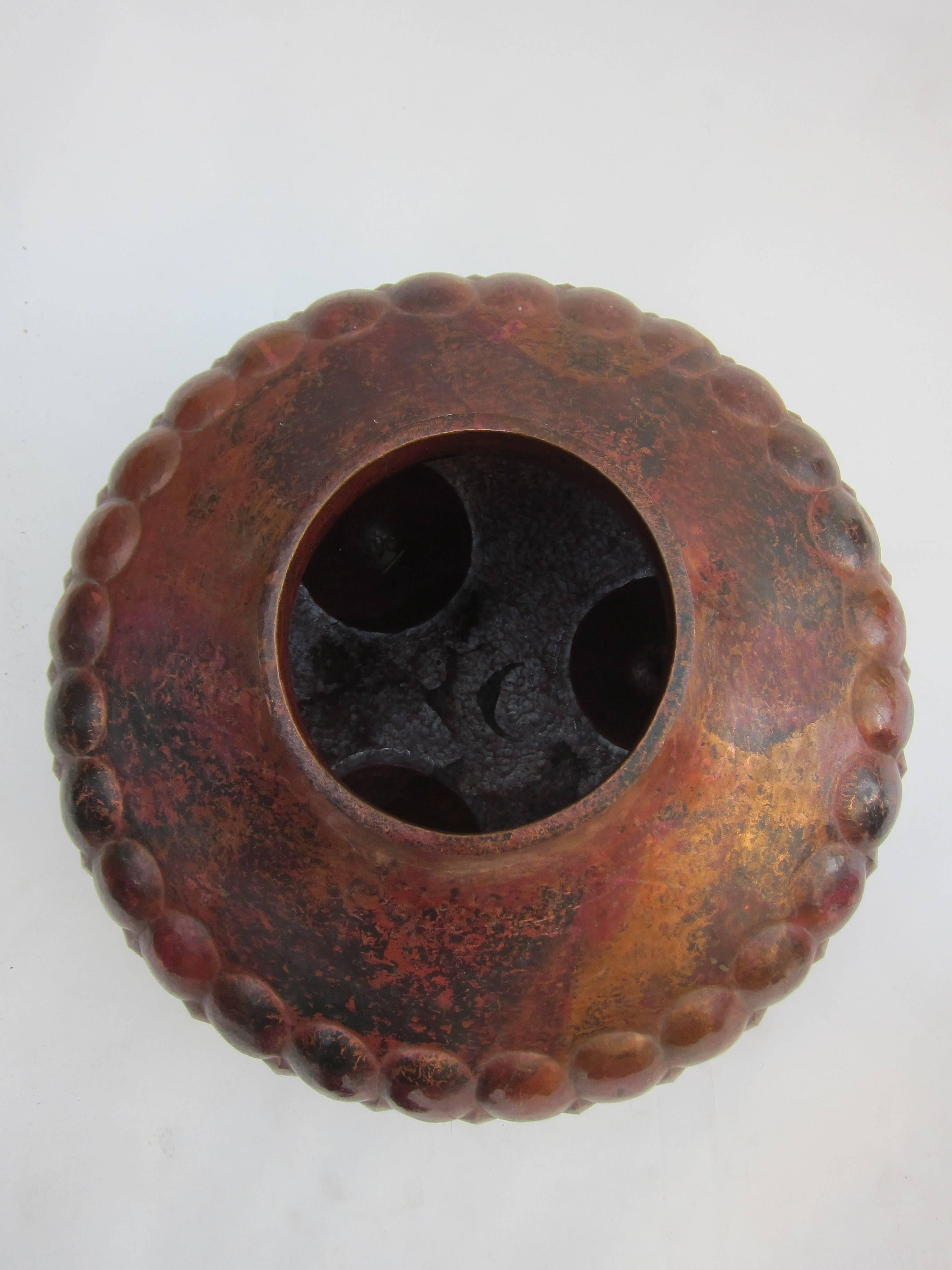 Hammered Copper Vessel Santa Clara del Cobre In Good Condition In Mexico City, DF