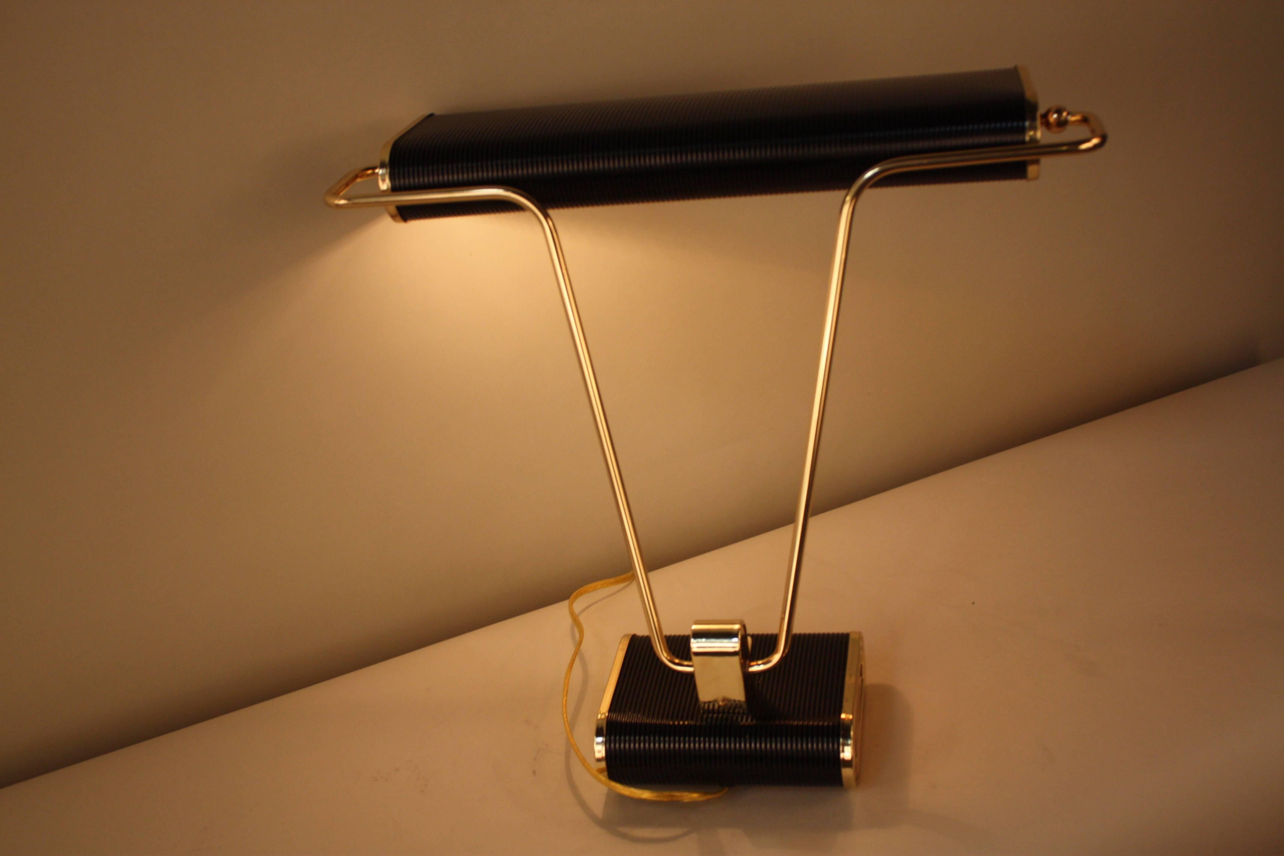 Art Deco Desk Lamp by Eileen Gray for Jumo In Good Condition In Fairfax, VA